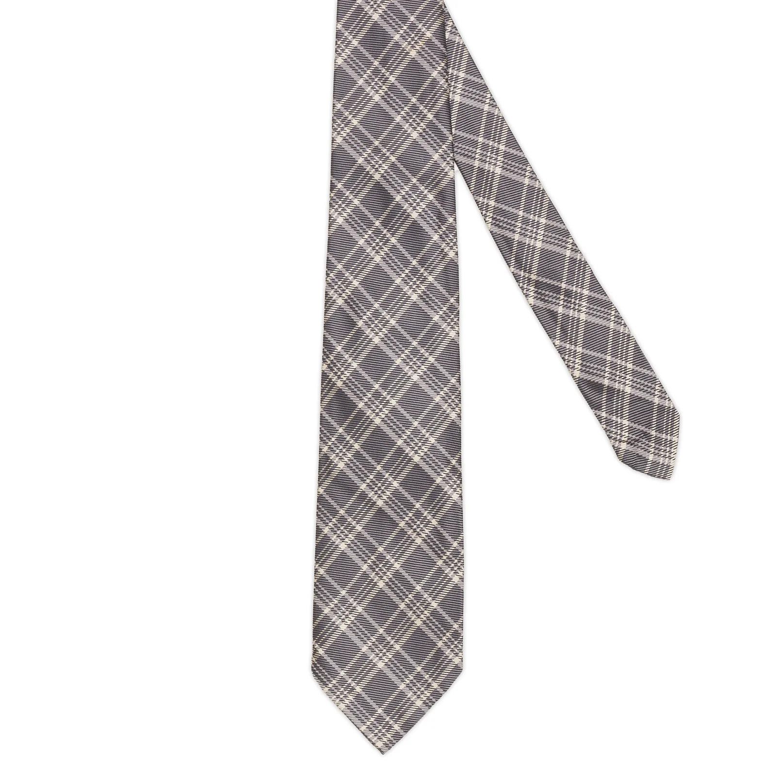 Ralph Lauren Purple Label RALPH LAUREN Purple Label Handmade Prince of Wales Silk Tie Size ONE SIZE - 1 Thumbnail