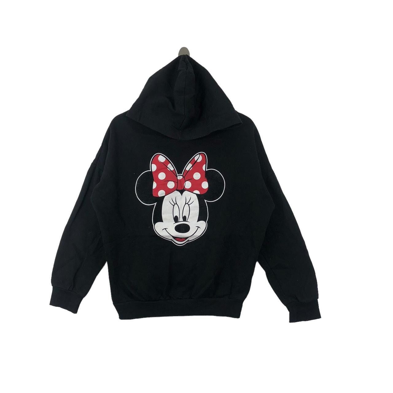 Disney DISNEY MINNIE MOUSE Ribbon Face Hoodie Sweatshirt Sweater Size L / US 10 / IT 46 - 1 Thumbnail