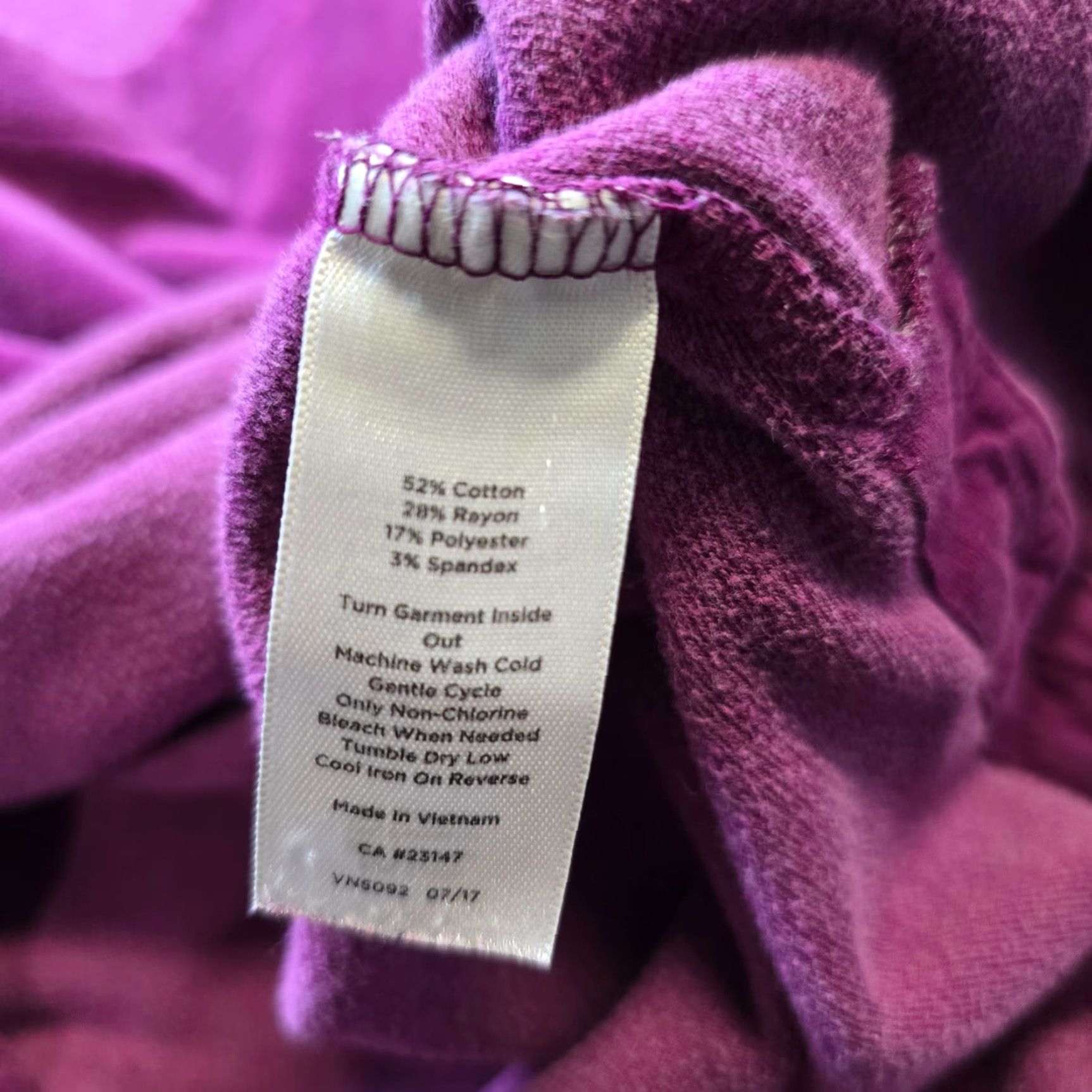 Talbots Talbots Top Womens XL Petite Purple Velour Sweater Long Sleeve Buttons Casual Size XL / US 12-14 / IT 48-50 - 7 Thumbnail