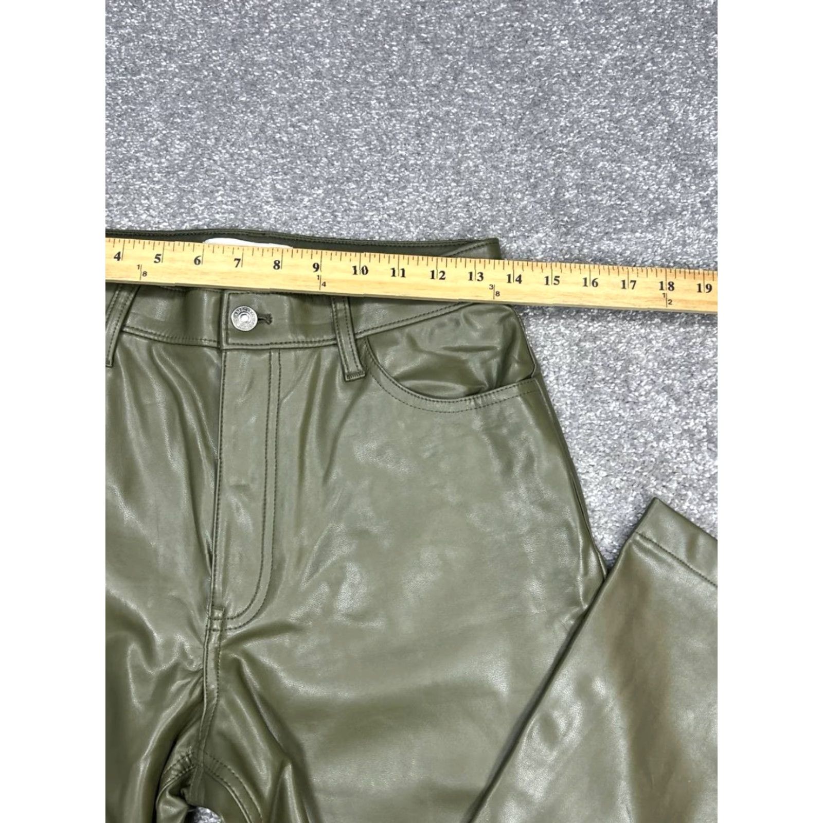 Abercrombie & Fitch Abercrombie & Fitch Curve Love The 90s Relaxed Cargo Pants Womens 28 Green Size 28" / US 6 / IT 42 - 6 Thumbnail