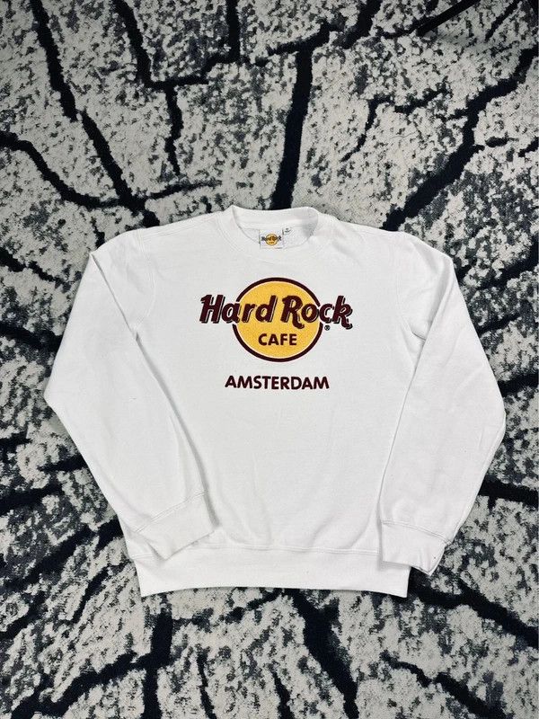 Hard Rock Cafe Hard Rock Cafe Amsterdam XS crewneck sweatshirt white logo Size XS / US 0-2 / IT 36-38 - 1 Thumbnail