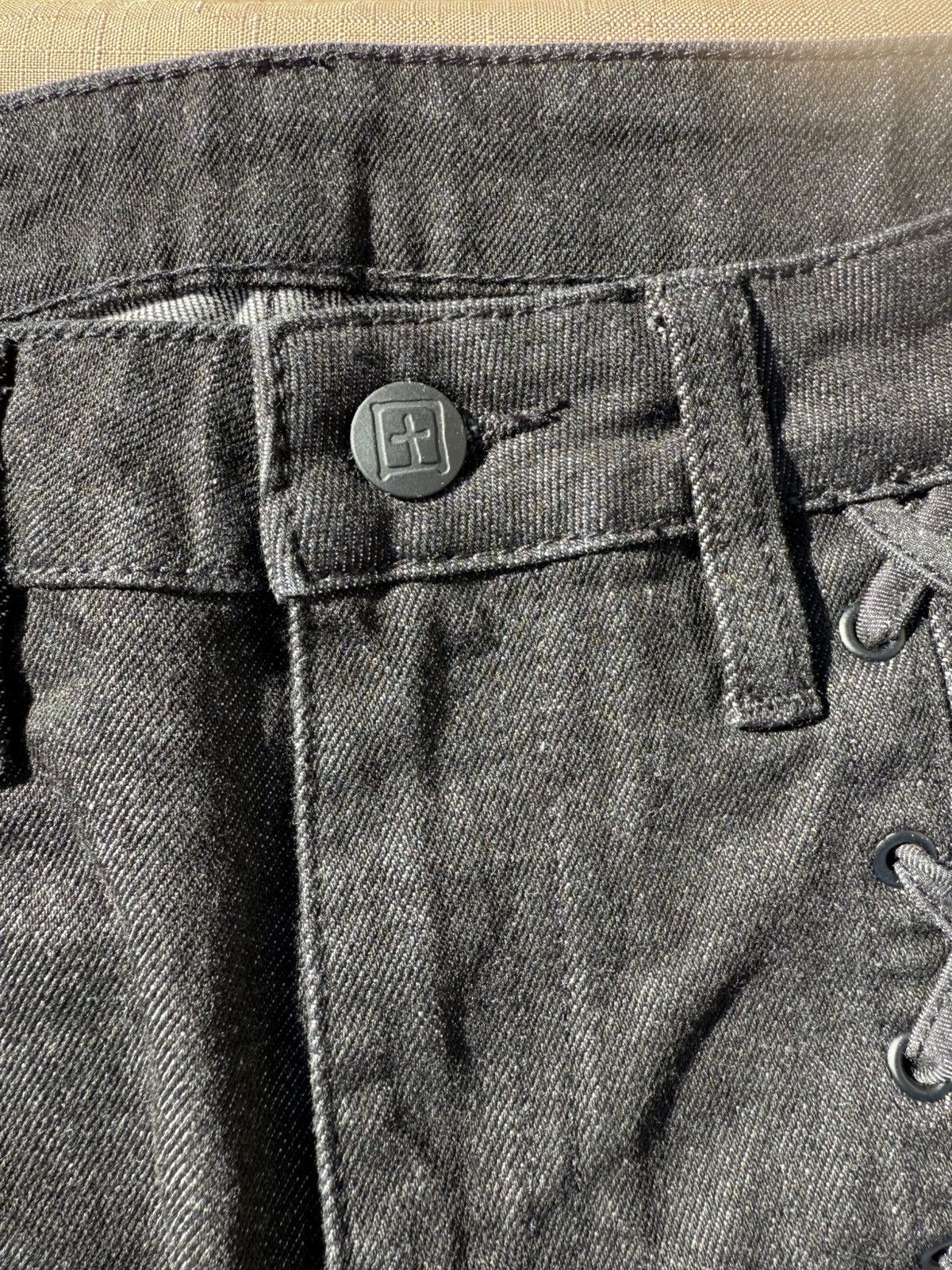 Ksubi KSUBI SOHO Ebony Laced Jeans Size 26" / US 2 / IT 38 - 4 Thumbnail