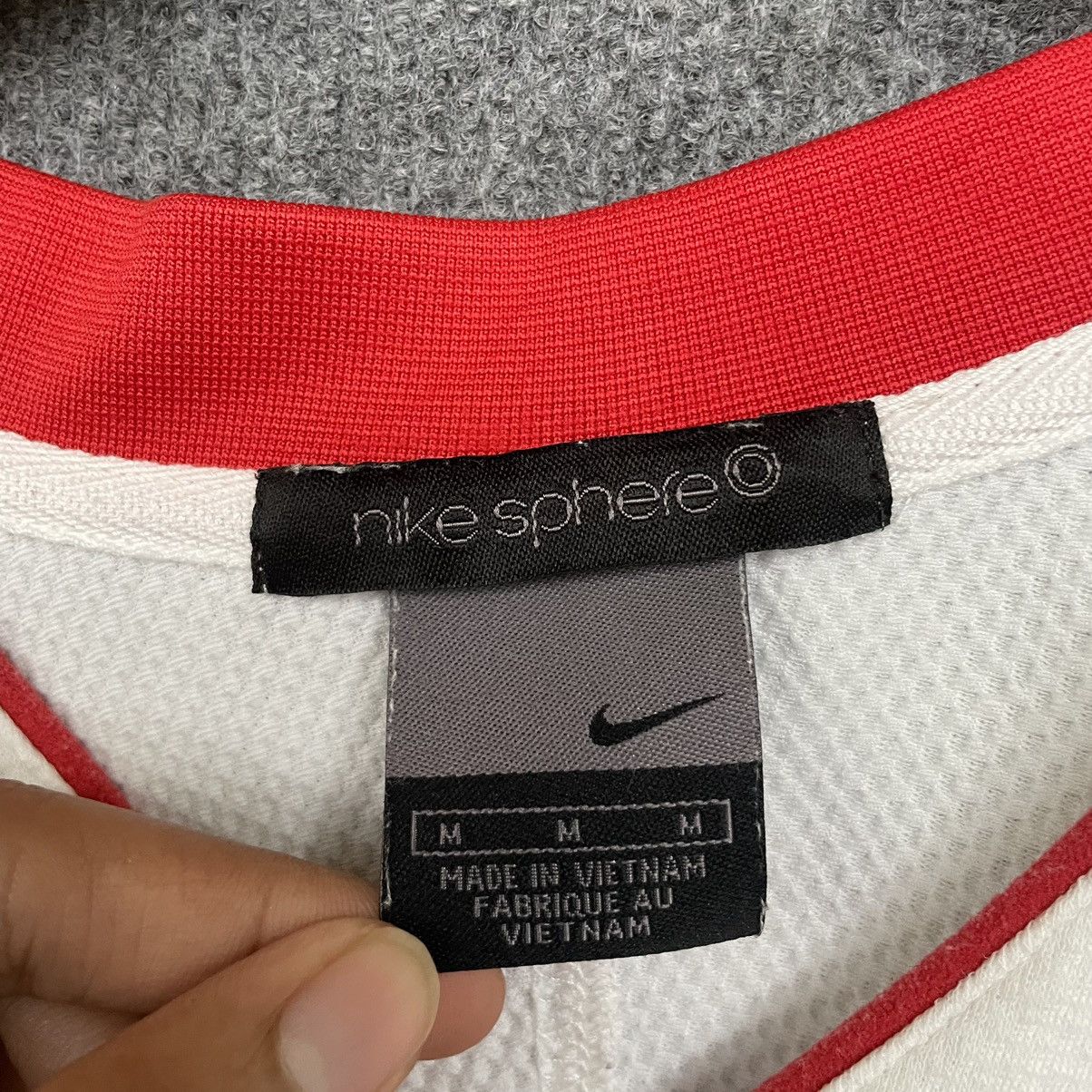 Nike × Vintage 2000s Nike Sphere Center Swoosh Jersey Size US L / EU 52-54 / 3 - 5 Thumbnail