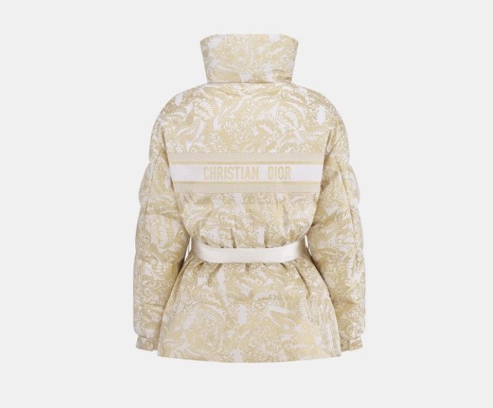 Dior o1w1db10225 417C70A2 Belt Puffer Jacket in Beige Size M / US 6-8 / IT 42-44 - 2 Thumbnail