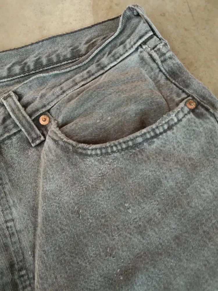 Levi's 90s Vintage Levi's 501 Made In USA Straight Leg Jeans 34x29 Size US 34 / EU 50 - 7 Thumbnail