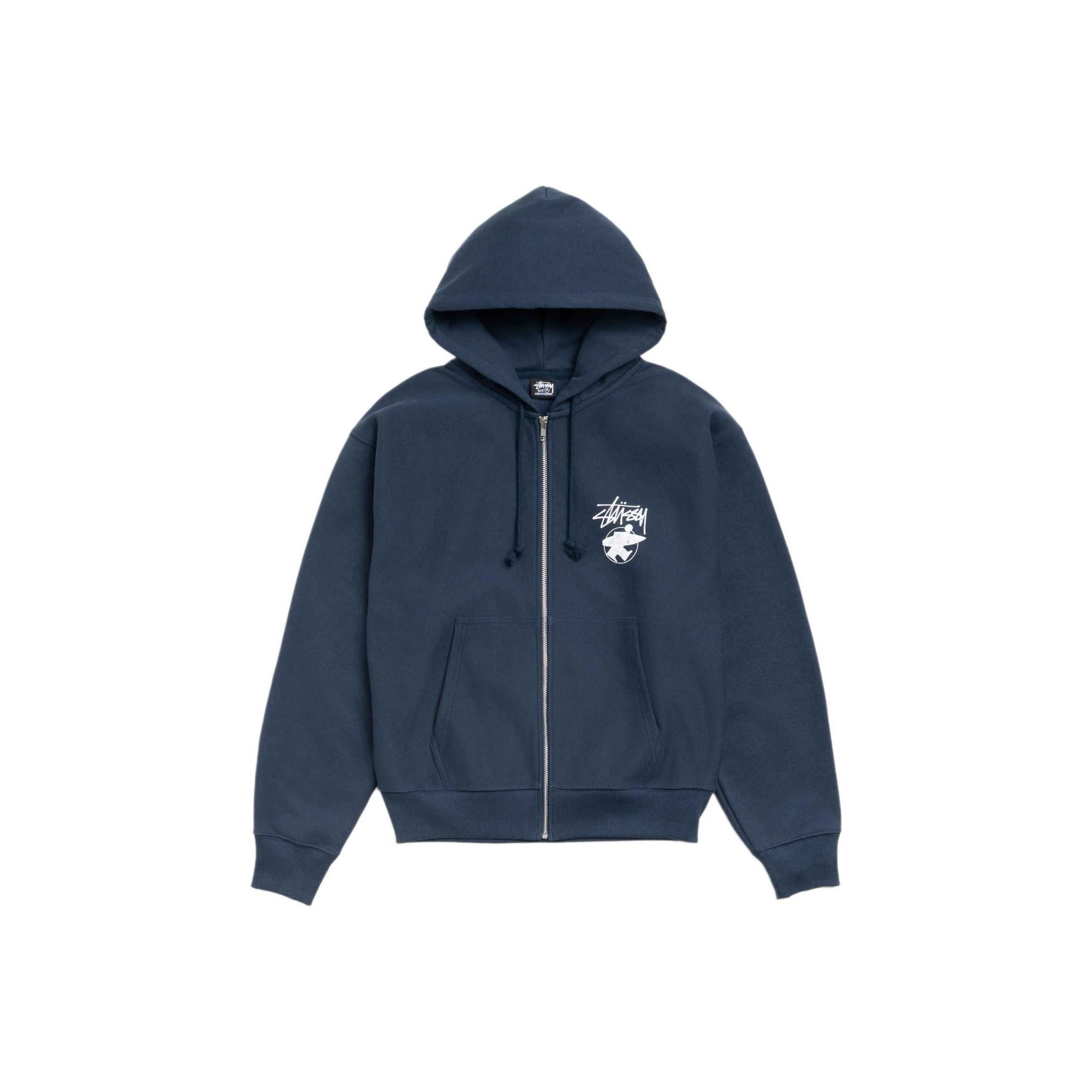 Stussy Stüssy Logo Zip Hoodie Size M Size US M / EU 48-50 / 2 - 1 Thumbnail