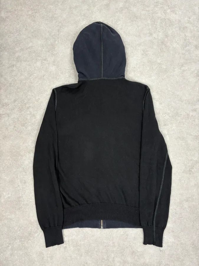 Dolce & Gabbana 2000s Dolce & Gabbana Two Tone Black & Navy Zip Hoodie Size US S / EU 44-46 / 1 - 12 Thumbnail