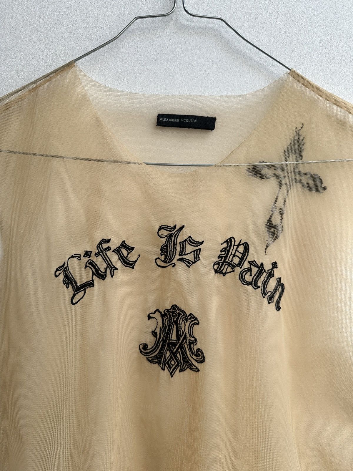 Alexander McQueen Alexander McQueen AW1996 Life Is Pain Tank Top Size US L / EU 52-54 / 3 - 2 Thumbnail