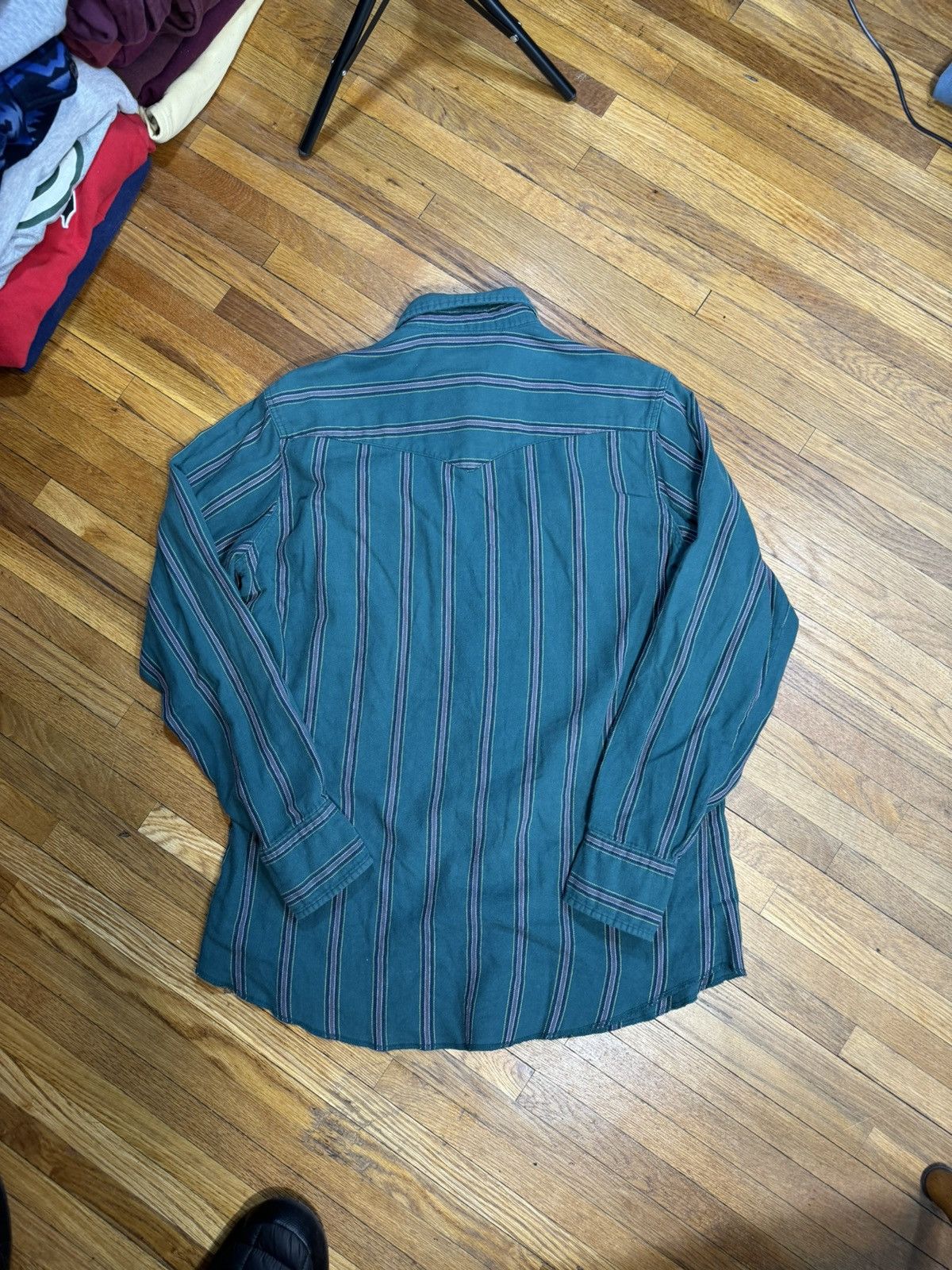 Vintage × Wrangler Vintage Wrangler Western Wear Shirt Size US L / EU 52-54 / 3 - 2 Thumbnail
