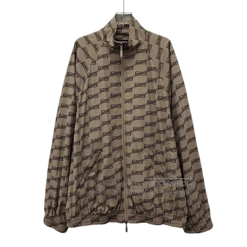 Balenciaga Balenciaga Caramel Logo All-Over Printed Cotton Stand Coll Size US XS / EU 42 / 0 - 1 Thumbnail