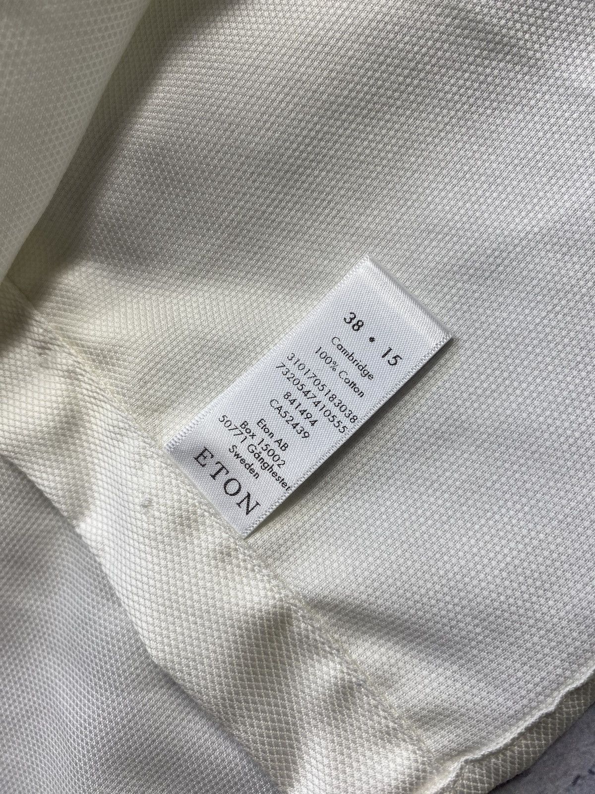 Eton Eton Men’s White Shirt Size 38 Size US S / EU 44-46 / 1 - 15 Thumbnail