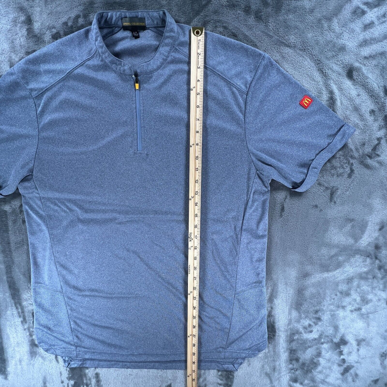 Other Official McDonald’s Apparel Collection 1/4 Zip Blue Work Shi Size US L / EU 52-54 / 3 - 6 Thumbnail
