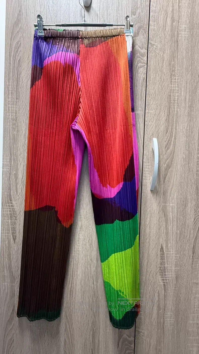 Issey Miyake Issey Miyake size:3 Color Block Long Pants Size 31" - 3 Thumbnail