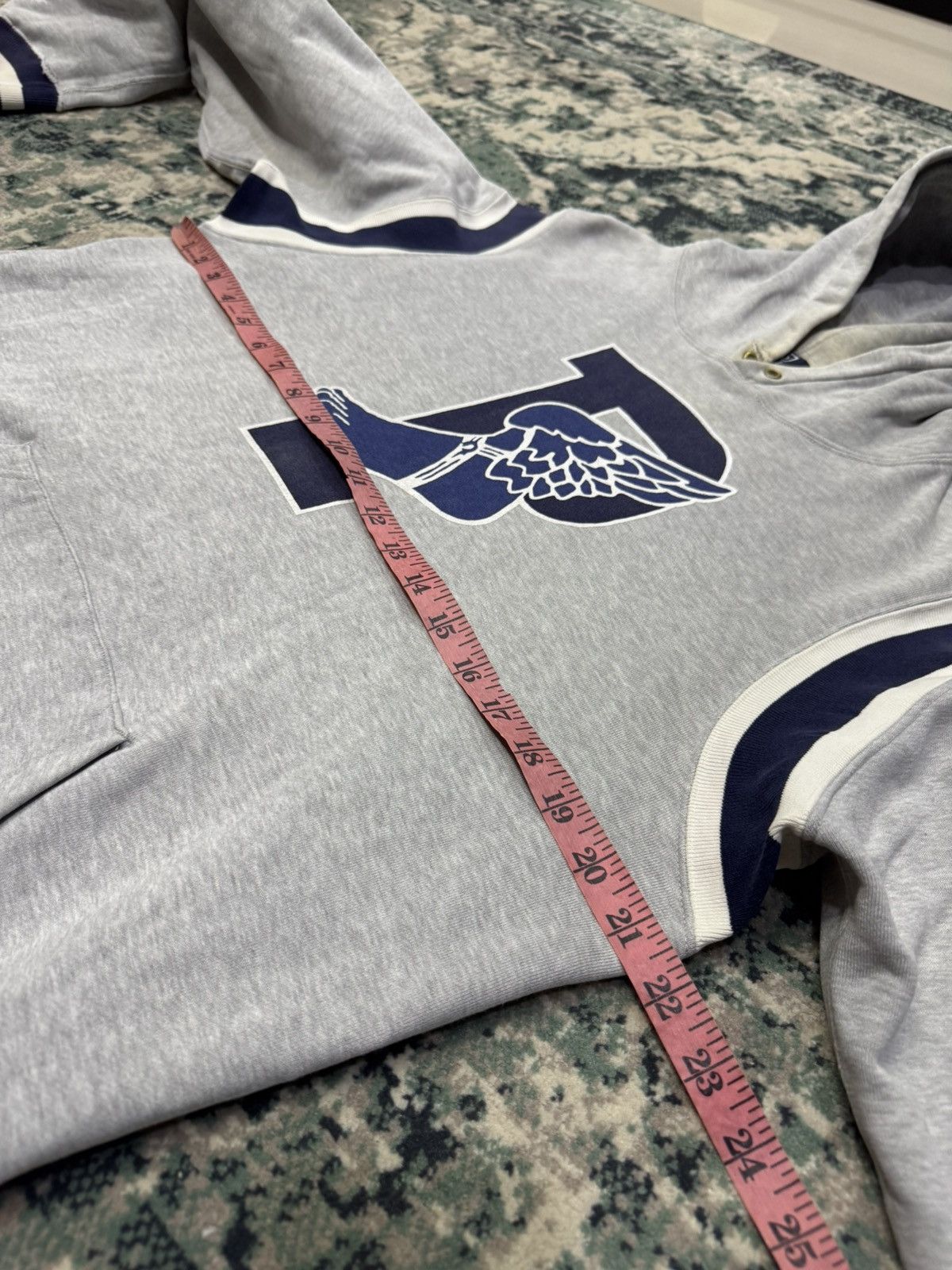 Polo Ralph Lauren VTG 1992 POLO P WINGS HOODIE JAPAN ORIGIN Size US L / EU 52-54 / 3 - 11 Thumbnail
