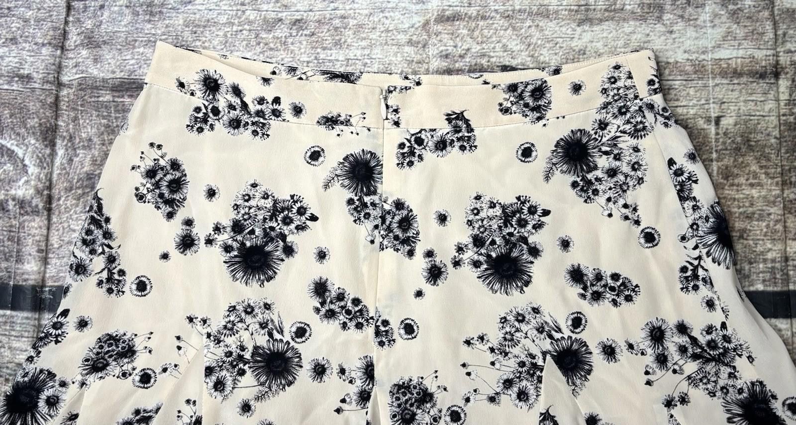 Club Monaco Club Monaco Skirt Womens Size 4 Silk Floral Pleated Skater Size 27" / US 4 / IT 40 - 6 Thumbnail