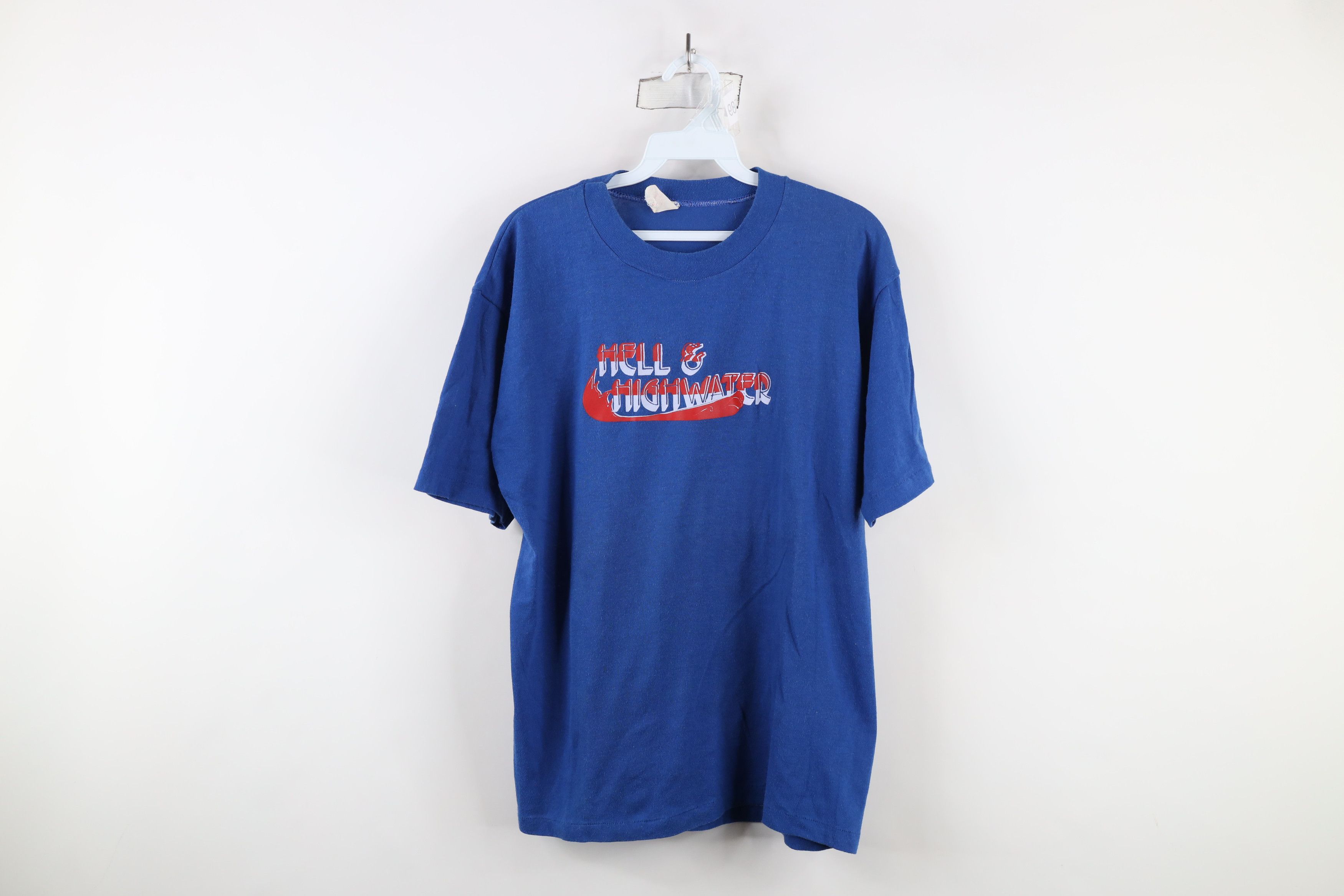 Vintage Vintage 60s 70s Streetwear Highwater Movie T-Shirt Blue USA Size US M / EU 48-50 / 2 - 1 Thumbnail
