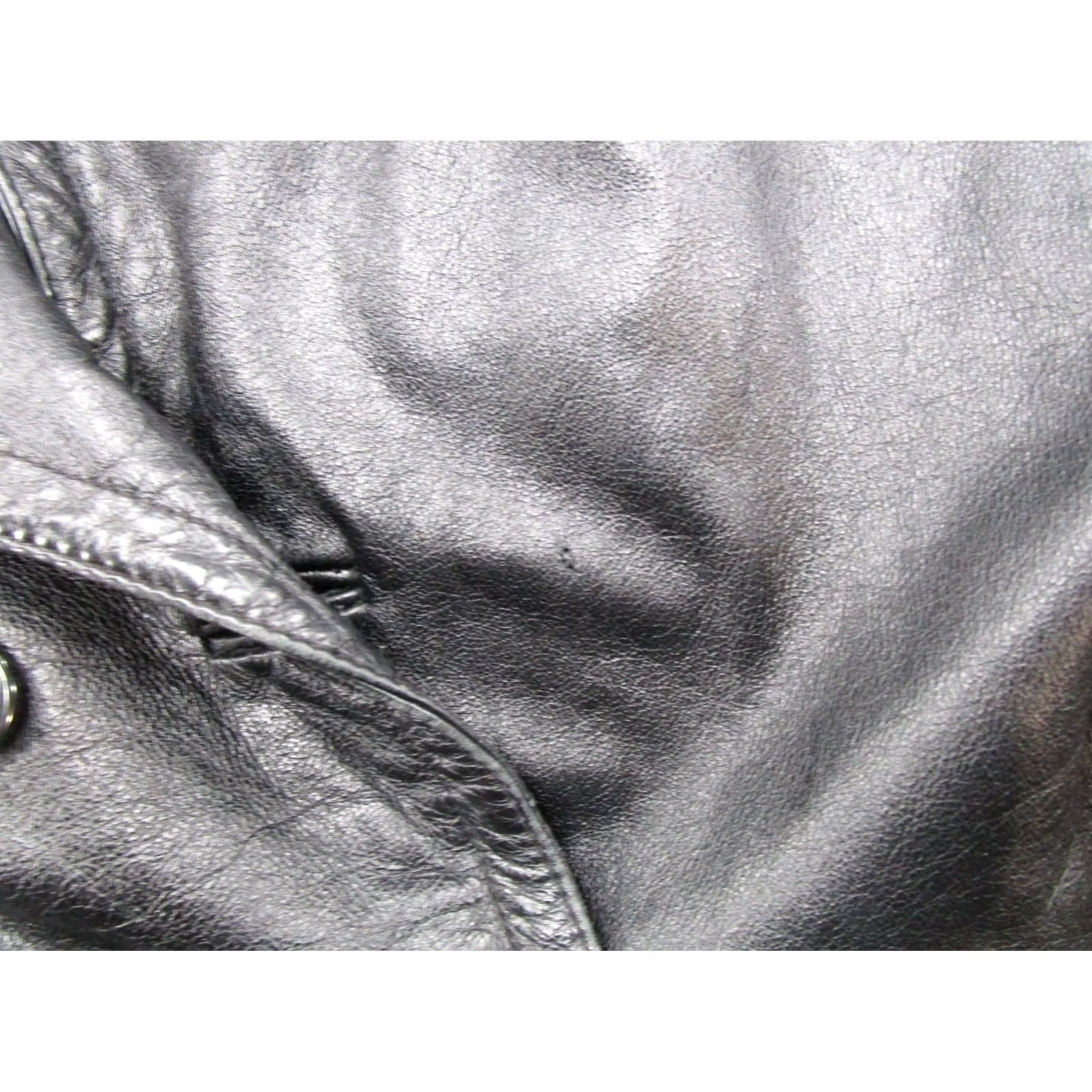 Wilson VINTAGE Wilson Women's Black Leather Jacket Motorcycle Size L Used Read Size L / US 10 / IT 46 - 3 Thumbnail