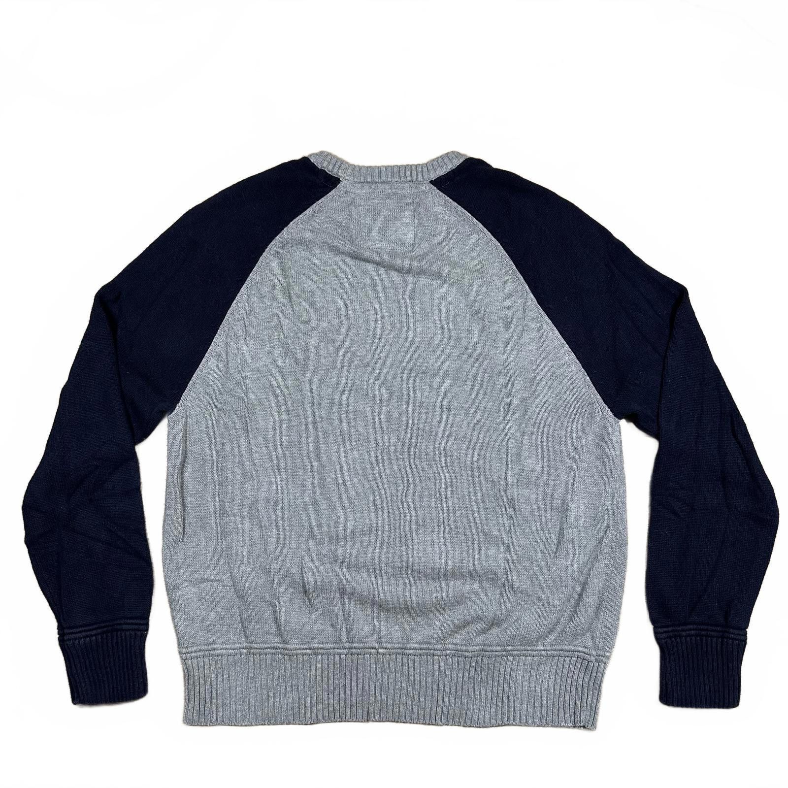 Other Soul Cal Mens Crew Neck Sweater Medium Gray and Navy Raglan Size US XL / EU 56 / 4 - 2 Thumbnail