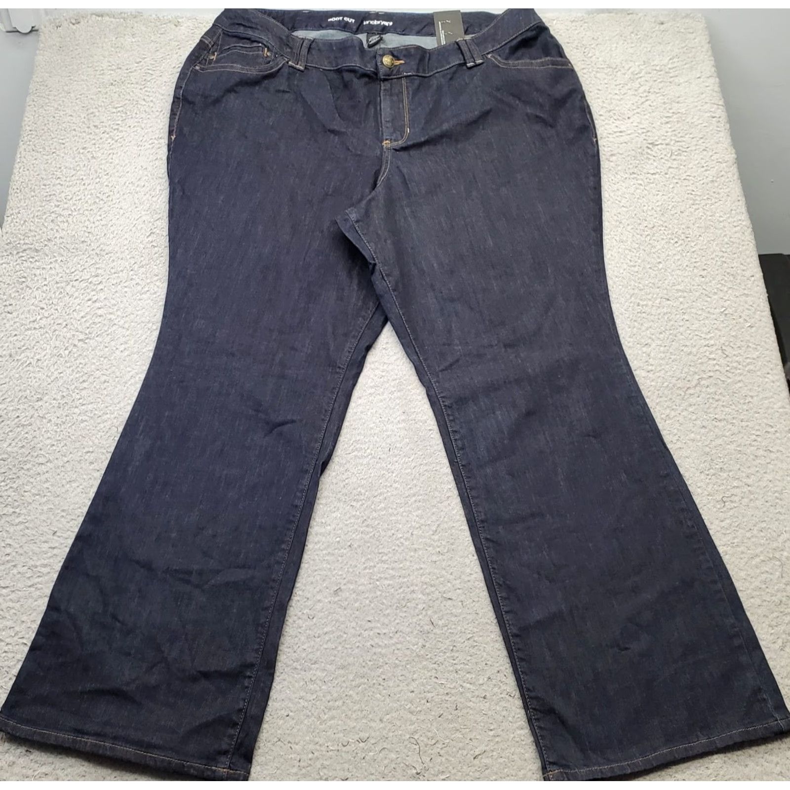 Vintage Lane Bryant Distinctly Boot Jeans Womens 24W Blue Denim Bootcut Jeans Streetwear Womens Size 24W Blue Denim Jeans Size 42" / US 20 - 2 Thumbnail