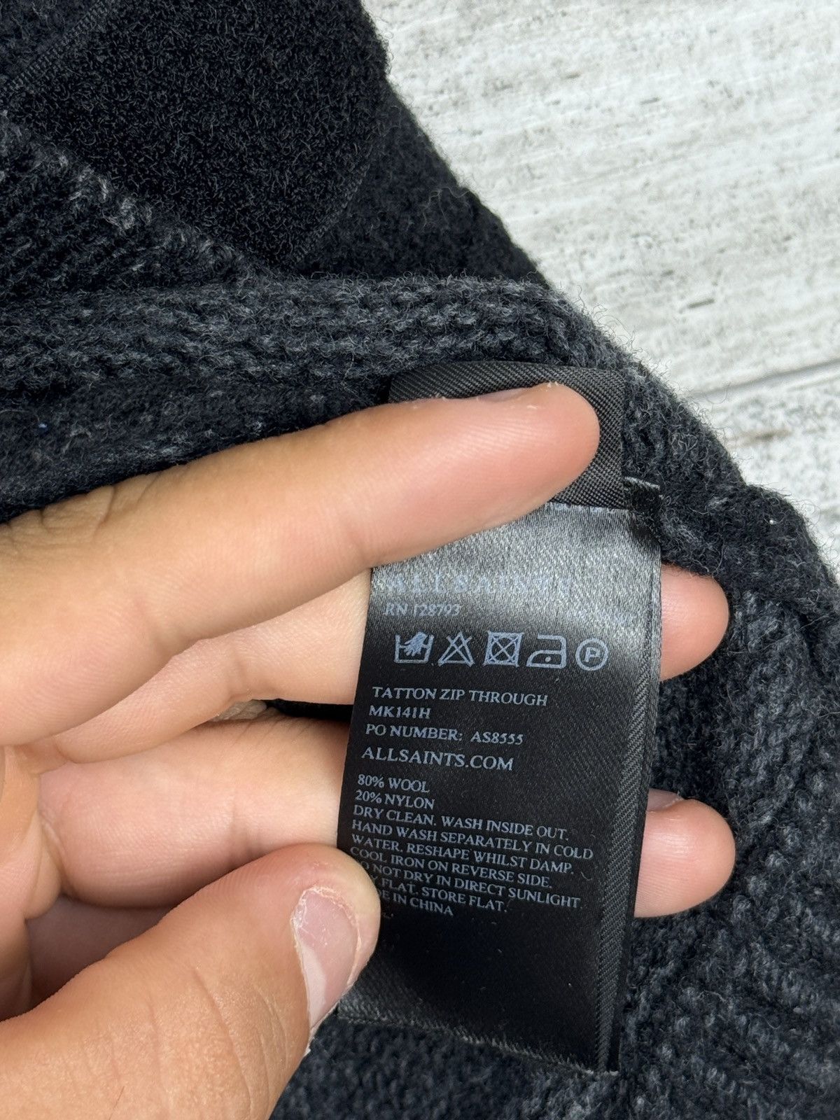 Allsaints Vintage AllSaints TATTON ZIP THROUGH jacket bombers wool Size US M / EU 48-50 / 2 - 13 Thumbnail
