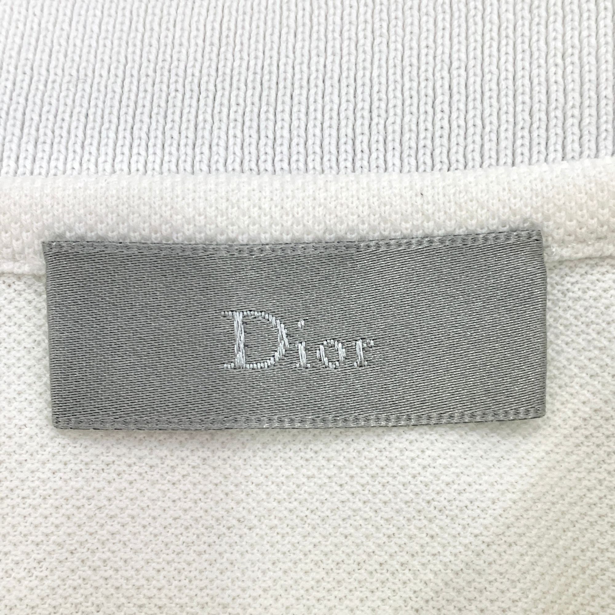 Dior Dior White Bee Embroidered Cotton Polo Shirt (Size S) Size US S / EU 44-46 / 1 - 4 Thumbnail