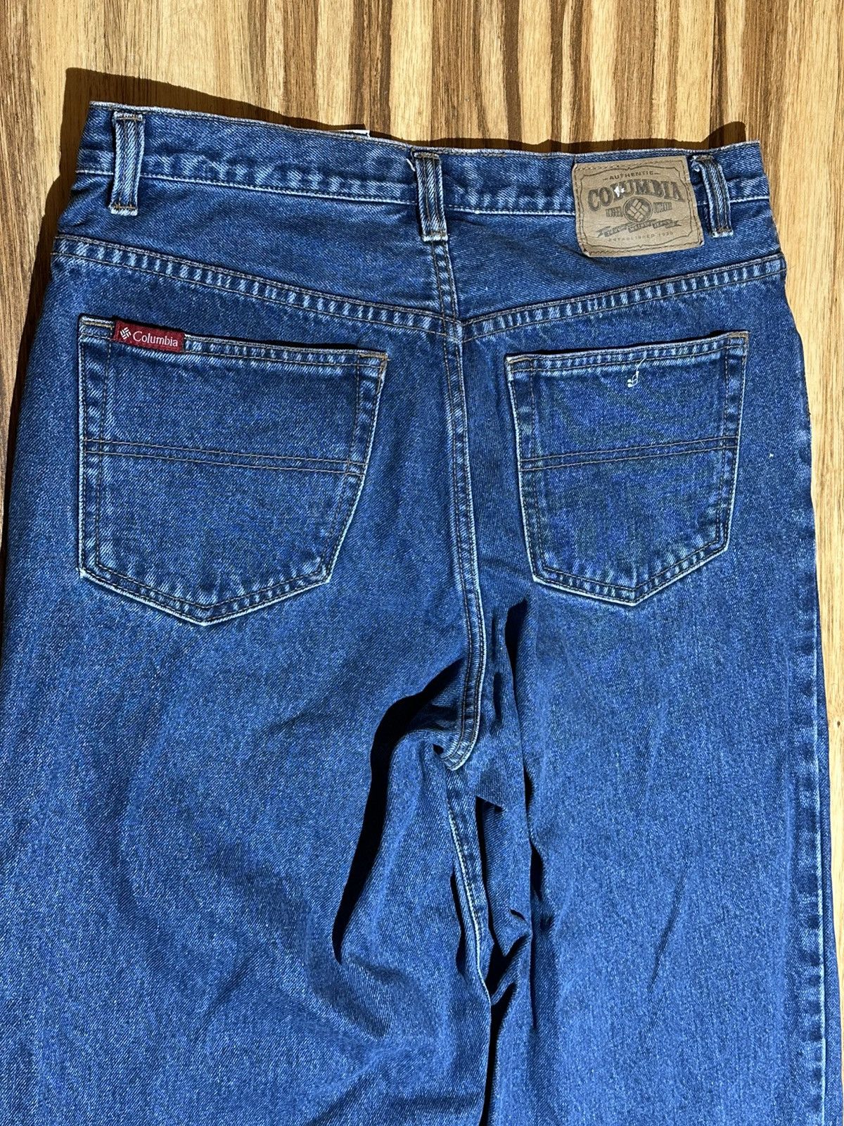 Columbia Columbia Womens Deep Blue Straight Jeans size 12r Size 34" / US 12 / IT 48 - 7 Thumbnail