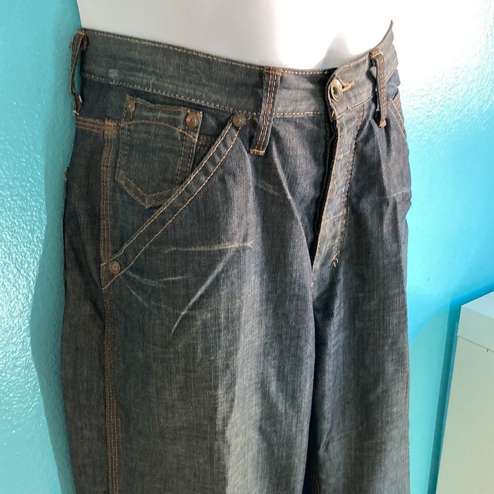 EDUN Edun Mens 29 Jeans Y2K Straight Leg Button Fly from Bono Size US 29 - 6 Thumbnail