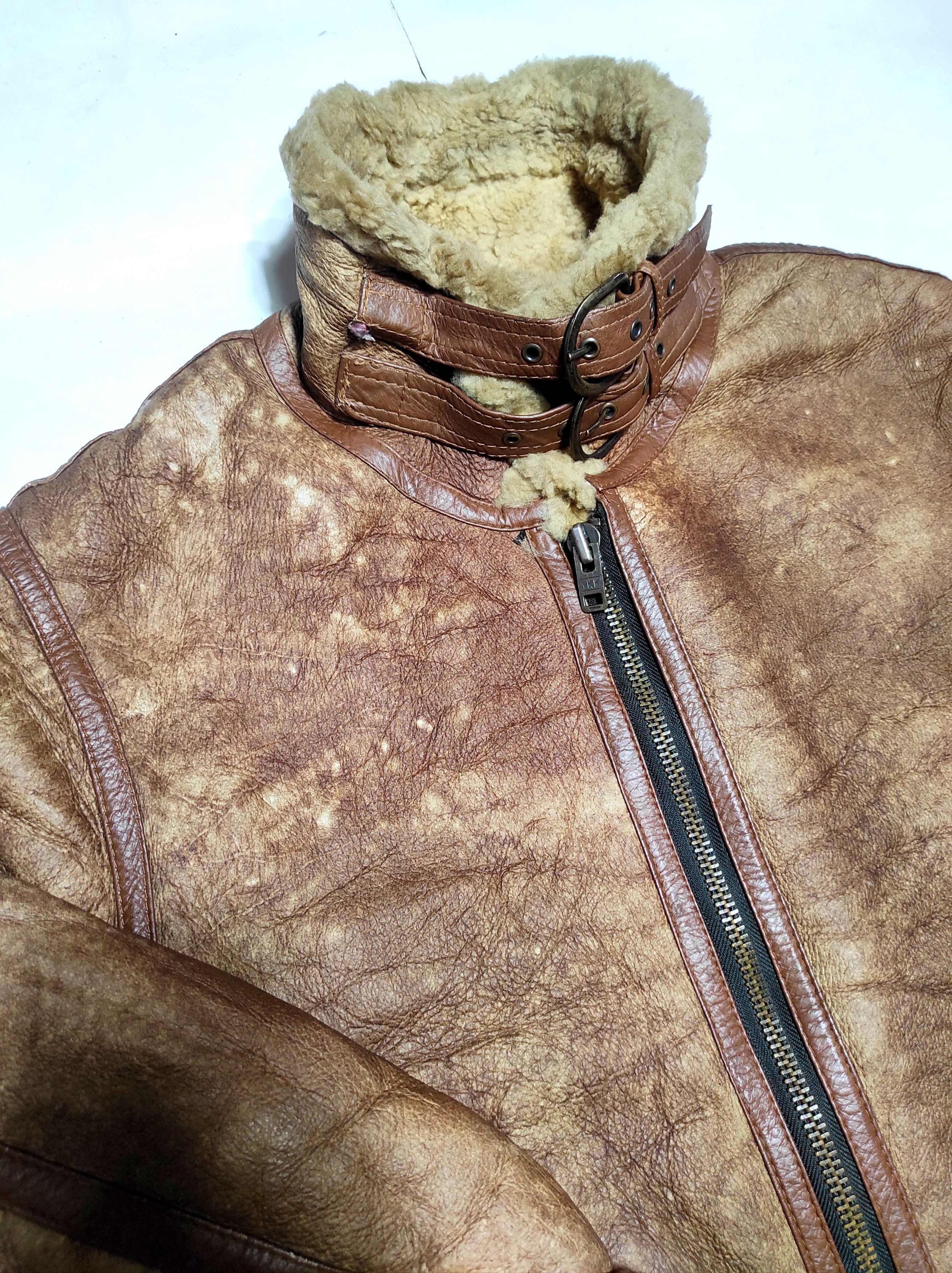 Japanese Brand Beautiful Shearling Bomber Jacket Type B-3 Australia Size US XL / EU 56 / 4 - 12 Thumbnail