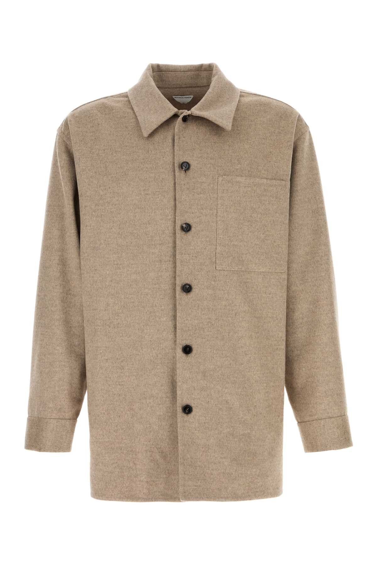 Bottega Veneta Cappuccino Flannel Shirt Size US XL / EU 56 / 4 - 1 Thumbnail