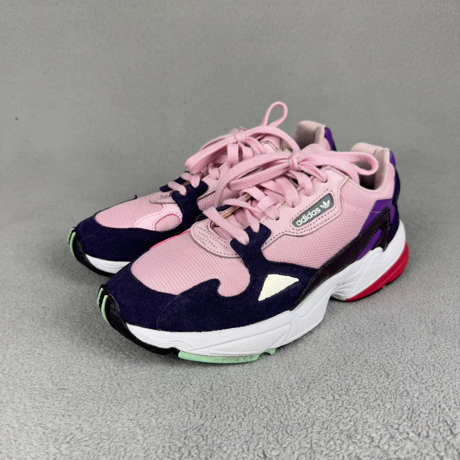 Adidas Adidas Falcon Pink Purple Navy Chunky Dad Sneaker Size US 8 / IT 38 - 2 Thumbnail
