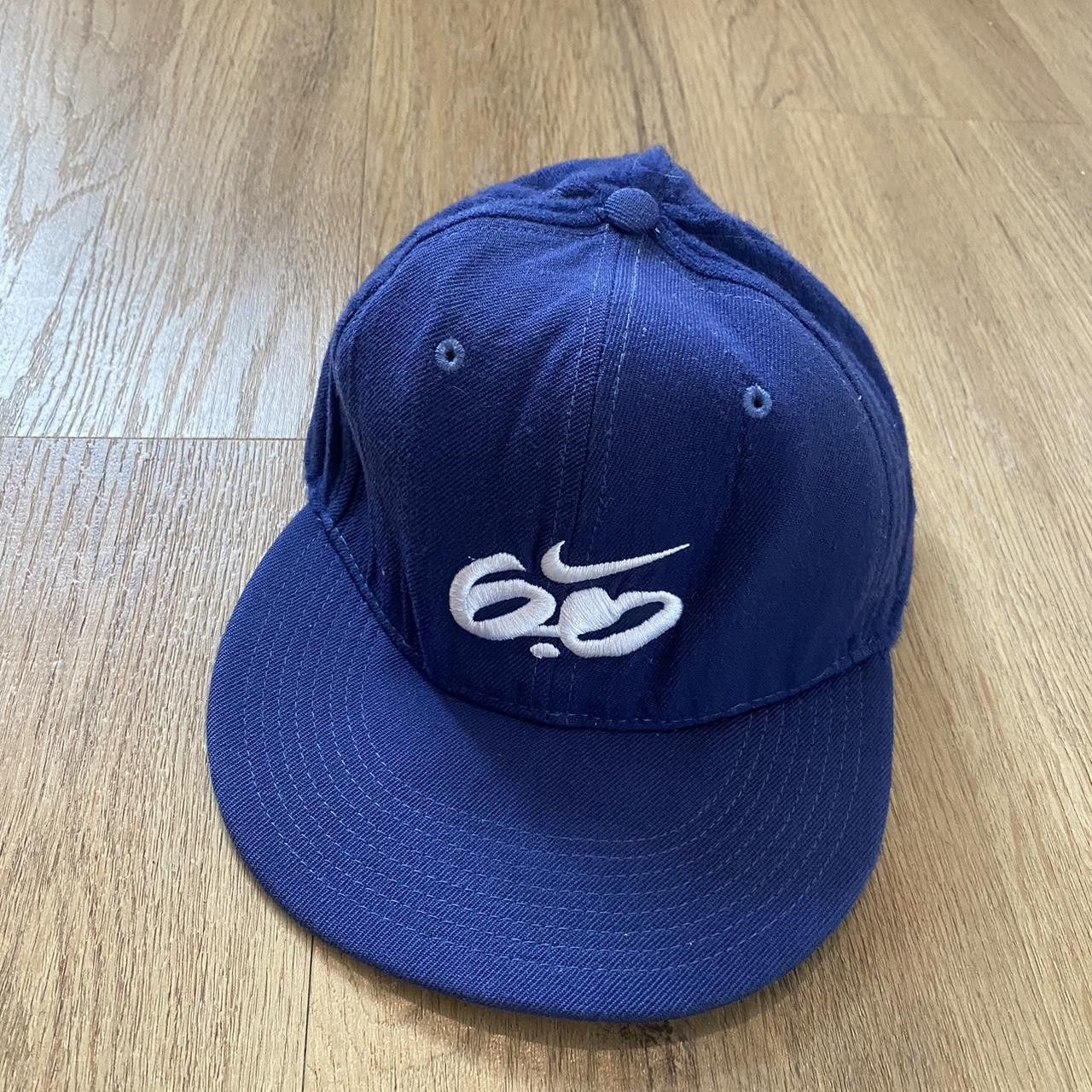 Nike Blue Nike 90 cap with white embroidered swoosh Size ONE SIZE - 1 Thumbnail