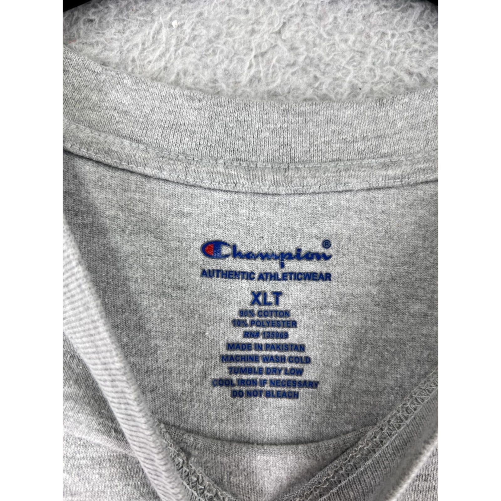 Champion Champion Shirt Men XLT Gray Logo Embroidered Cotton Short Sleeve T-Shirt Sports Retro 90s Mens Vector Size US XL / EU 56 / 4 - 4 Thumbnail