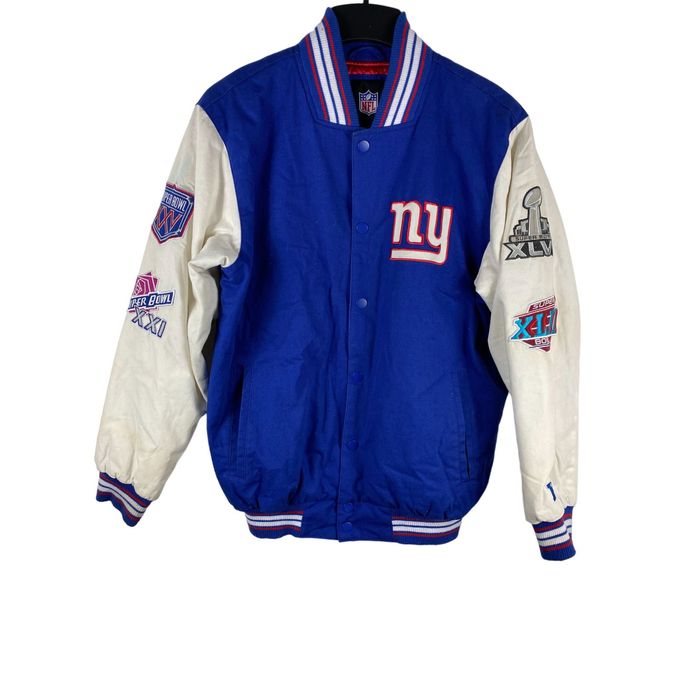 NFL Vintage NFL Superbowl Patches New York Giants Varsity Jacket | Grailed