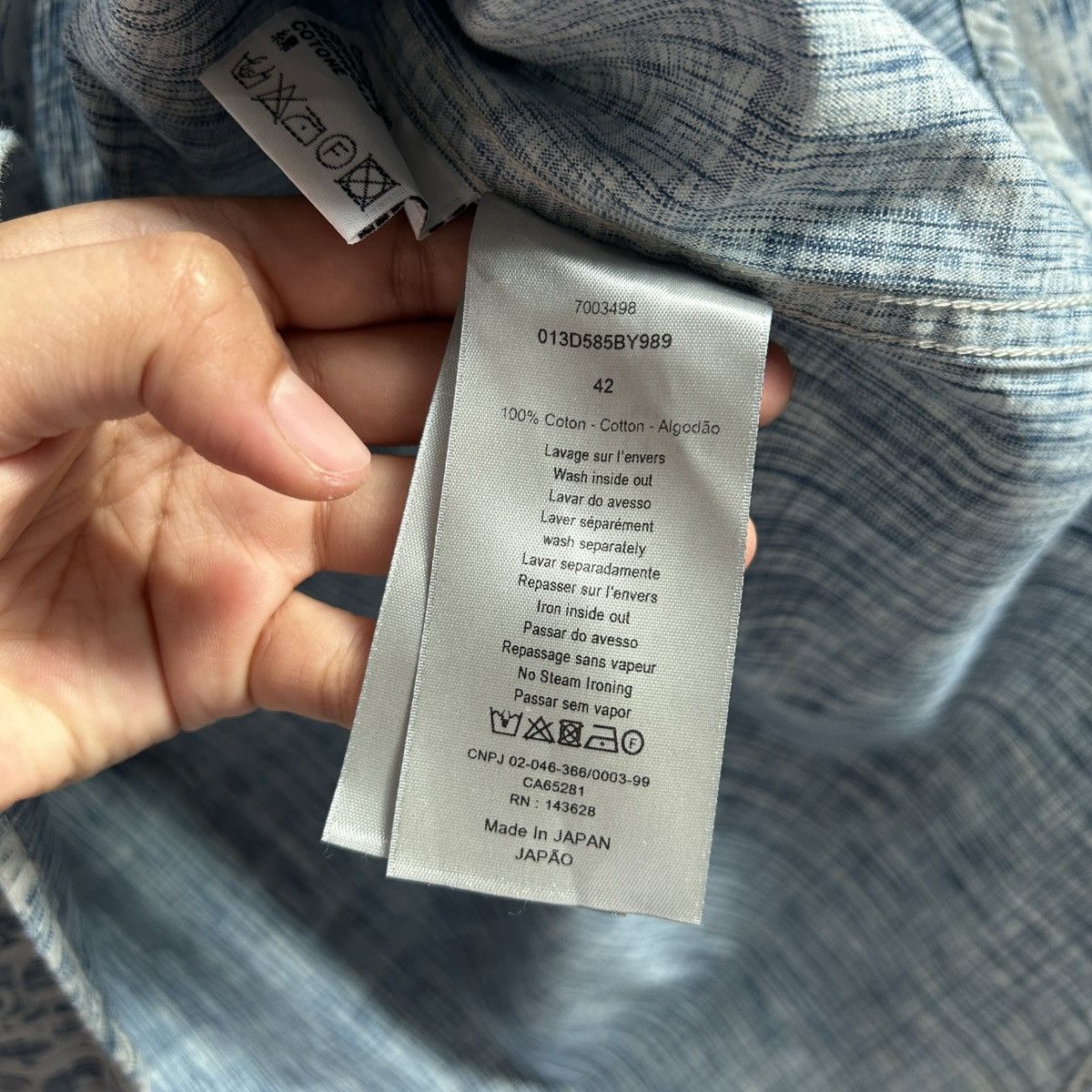 Dior Dior oblique shirt Size US L / EU 52-54 / 3 - 6 Thumbnail