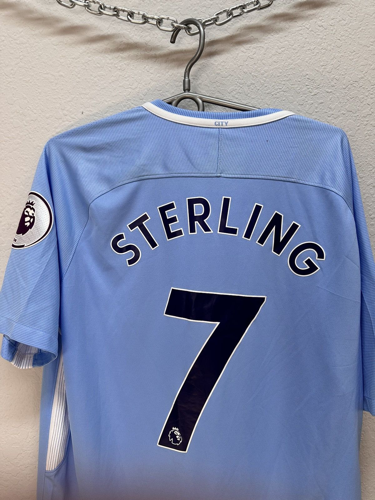 Vintage Vintage Nike Manchester City Sterling 2017 suits blockcore Size US L / EU 52-54 / 3 - 11 Thumbnail
