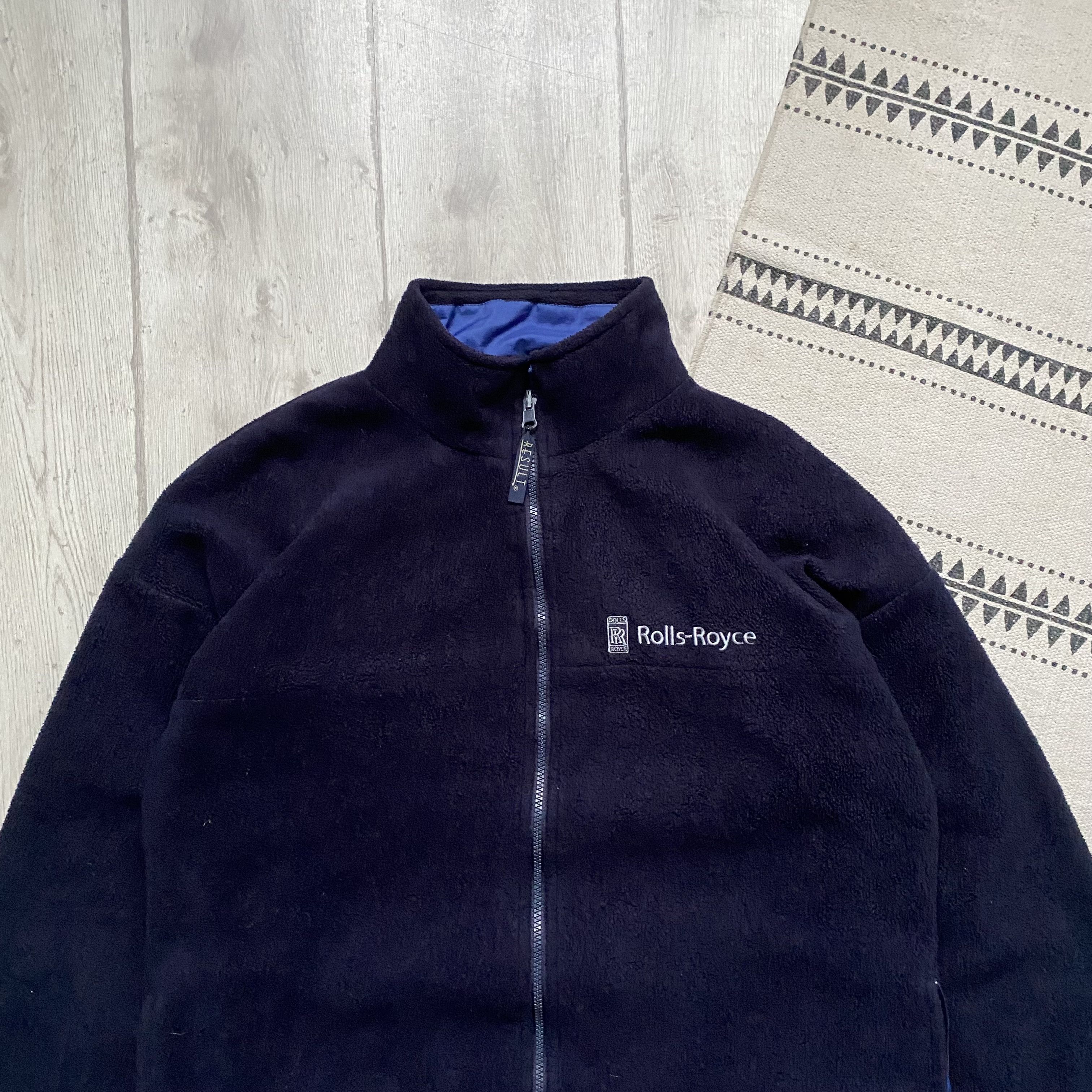 Ferrari 🚗 Vintage 90s Rolls Royce fleece jacketr eversible outdoor Size US M / EU 48-50 / 2 - 2 Thumbnail