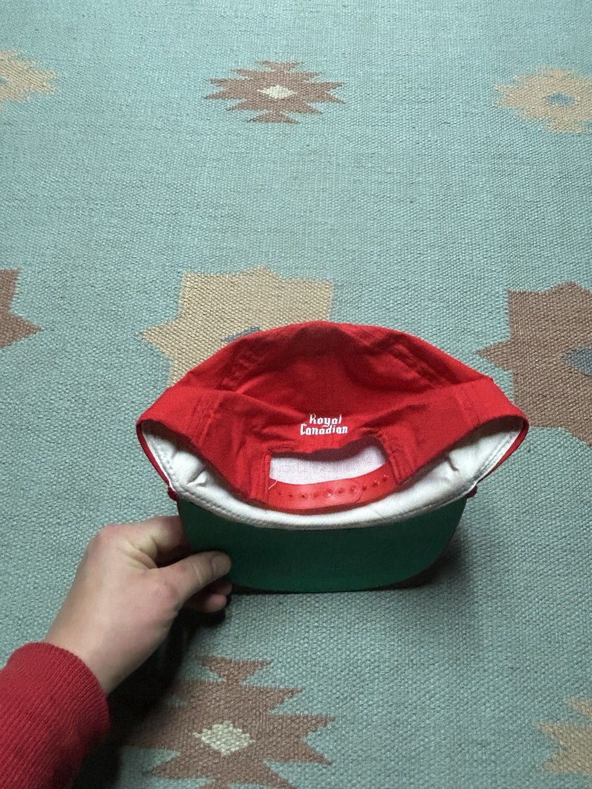 Vintage Vintage SnapBack hat royal canadian whiskey alcohol drunk Size ONE SIZE - 4 Thumbnail