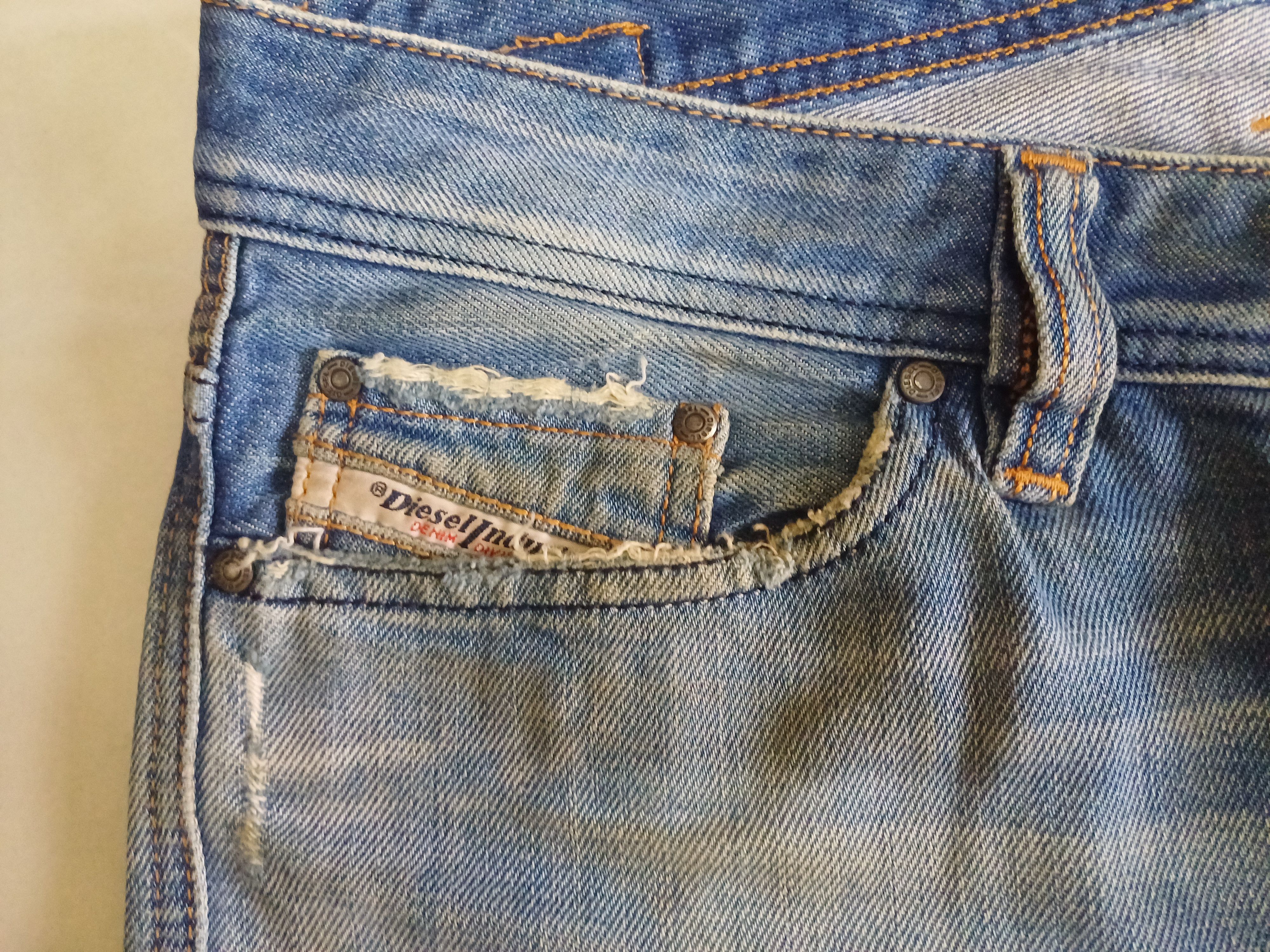 Designer × Seditionaries Diesel jeans, distressed & faded colour design Size US 31 - 10 Thumbnail