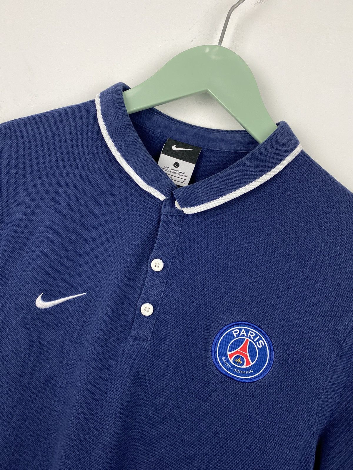 Nike PSG 2015 2016 Polo Football Shirt Soccer Arsenal Juventus Size US M / EU 48-50 / 2 - 2 Thumbnail