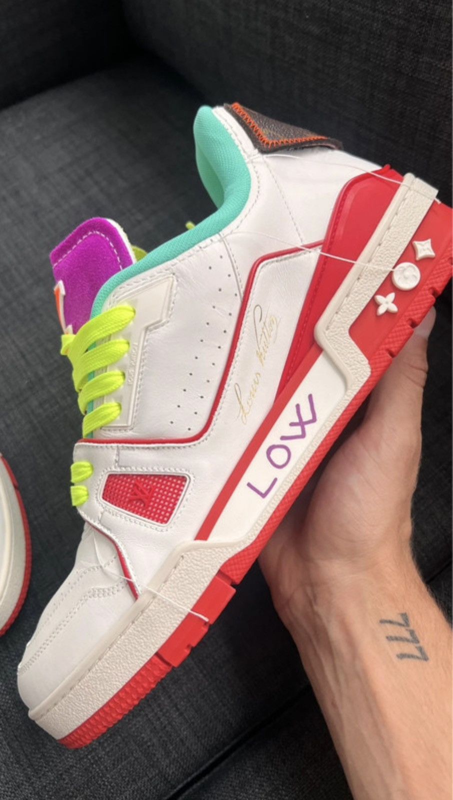 Louis Vuitton Louis Vuitton Trainer Upcycling edition 2023 - 155 copies Size US 9 / EU 42 - 2 Thumbnail