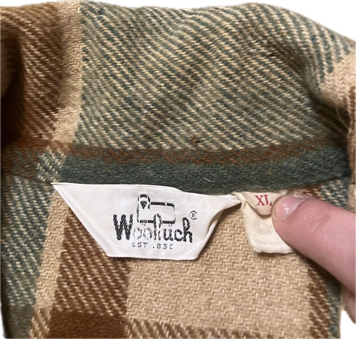 Pendleton × Vintage × Woolrich Woolen Mills 70’s Woolrich Green Plaid Wool Mackinaw Shirt Jacket Size US XL / EU 56 / 4 - 4 Thumbnail