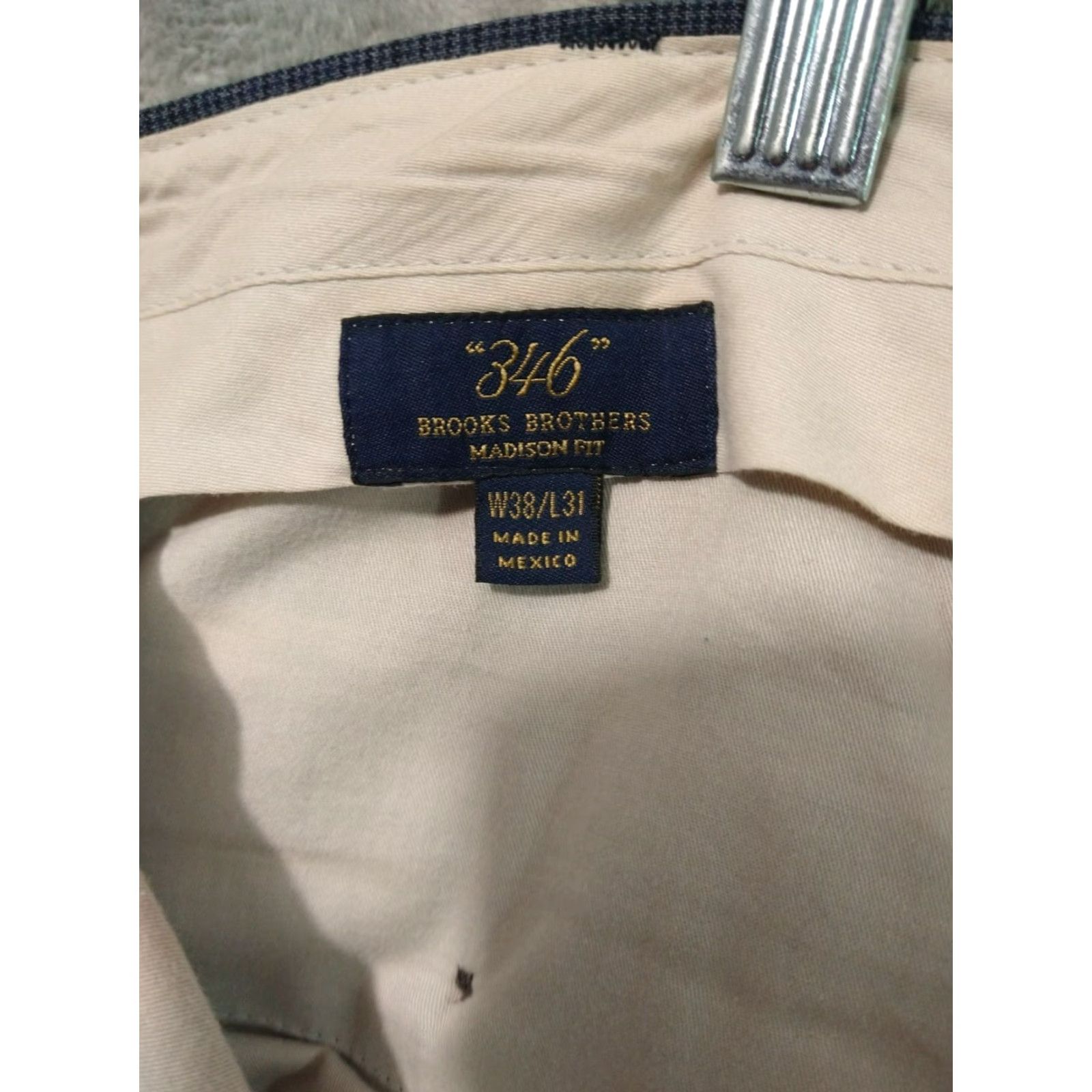 Brooks Brothers Brooks Brothers Dress Pants Men 38x31 Blue Plaid Wool Madison Fit Flat Front Size US 38 / EU 54 - 7 Thumbnail