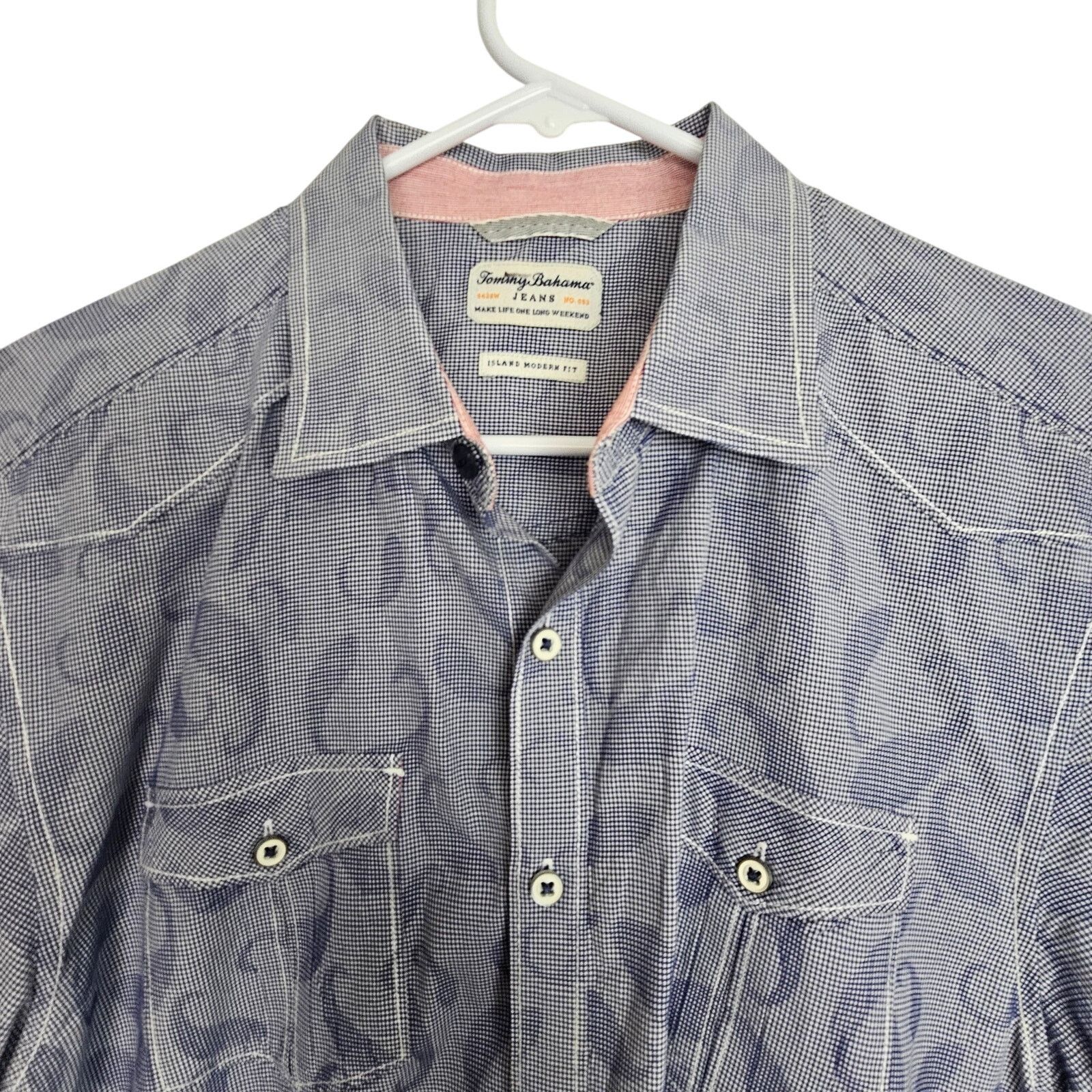 Tommy Bahama Tommy Bahama Island Mens Paisley Print Western Shirt Sz L Size US L / EU 52-54 / 3 - 2 Thumbnail