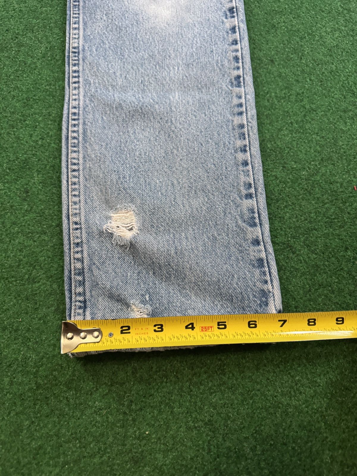 Levi's Vintage Clothing Vintage 90s Levi’s 505 Slim Straight Light Wash Denim Jeans Size US 30 / EU 46 - 6 Thumbnail