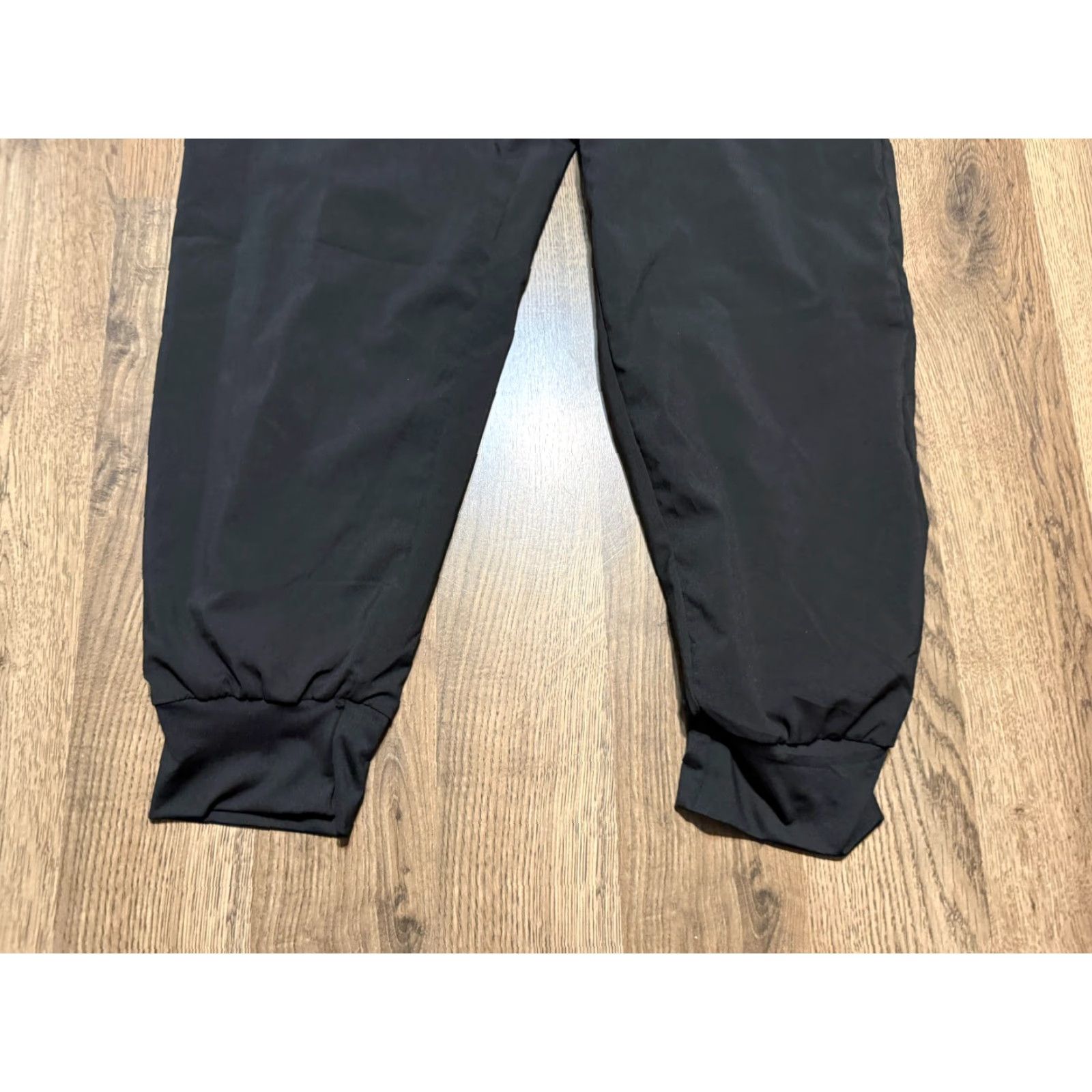 Vintage Downtown Motion Pants Men's Small Black Joggers Tie Waist Mid Rise Stretch Size US 29 - 3 Thumbnail