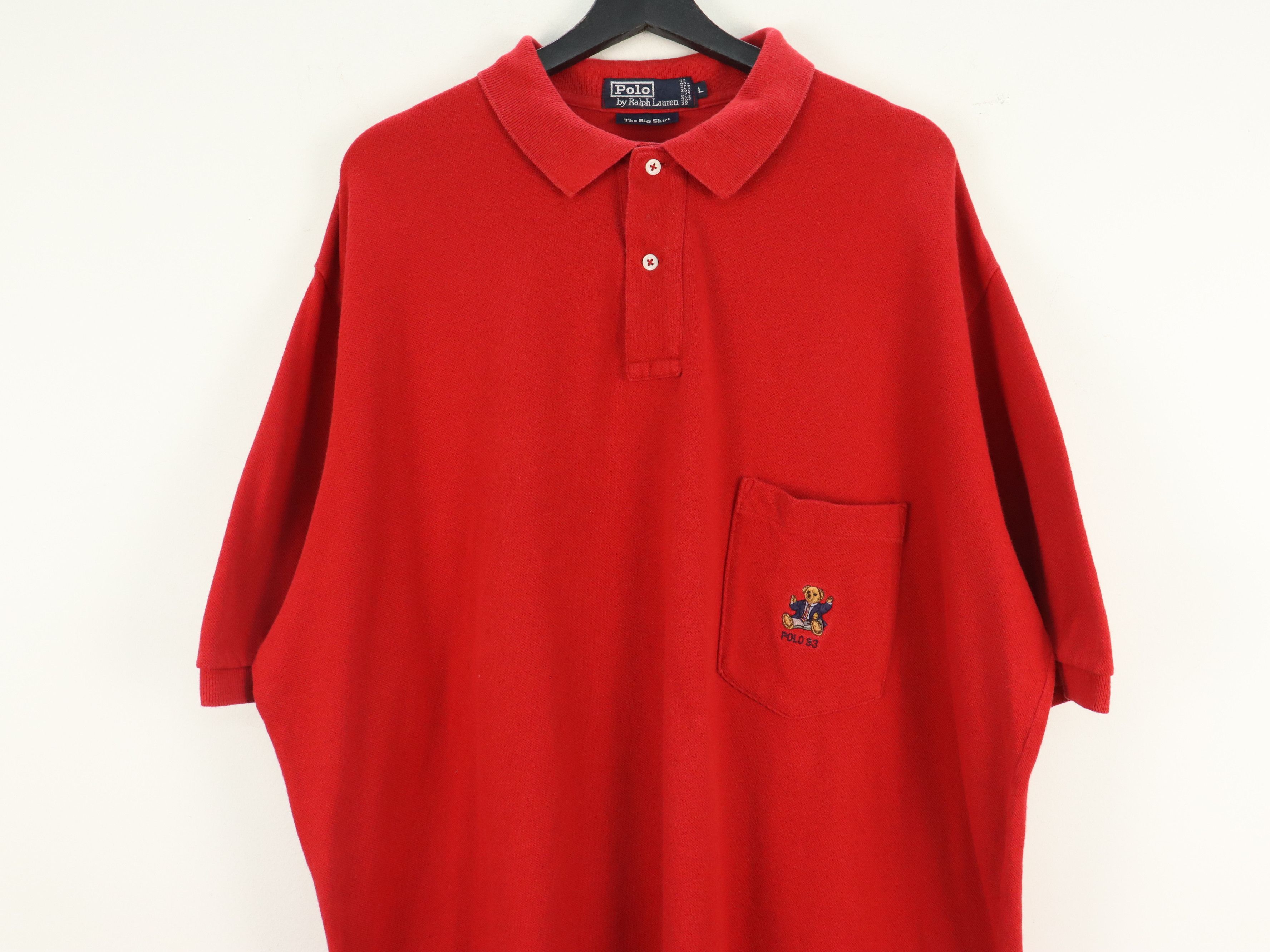 Polo Ralph Lauren × Ralph Lauren Polo Ralph Lauren Polo Bear '93 Single Pocket The Big Shirt Size US XXL / EU 58 / 5 - 7 Thumbnail