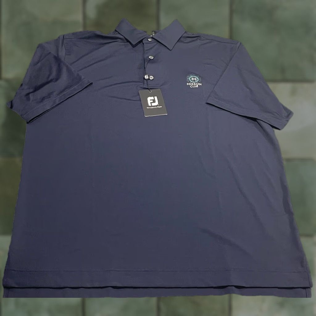 Footjoy FootJoy ProDry Polo Shirt Navy Blue L Short Sleeve Classic Logo Mens Polo Size US L / EU 52-54 / 3 - 1 Thumbnail