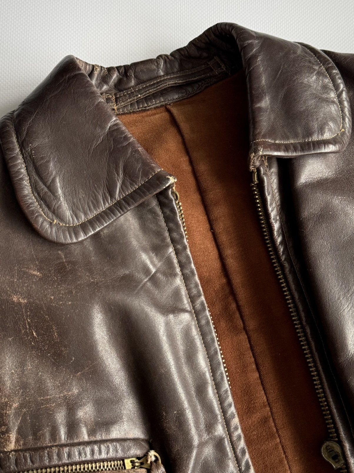 Vintage Vintage WW2 1940s German Motorcycle Leather Blouson Jacket Size US S / EU 44-46 / 1 - 4 Thumbnail