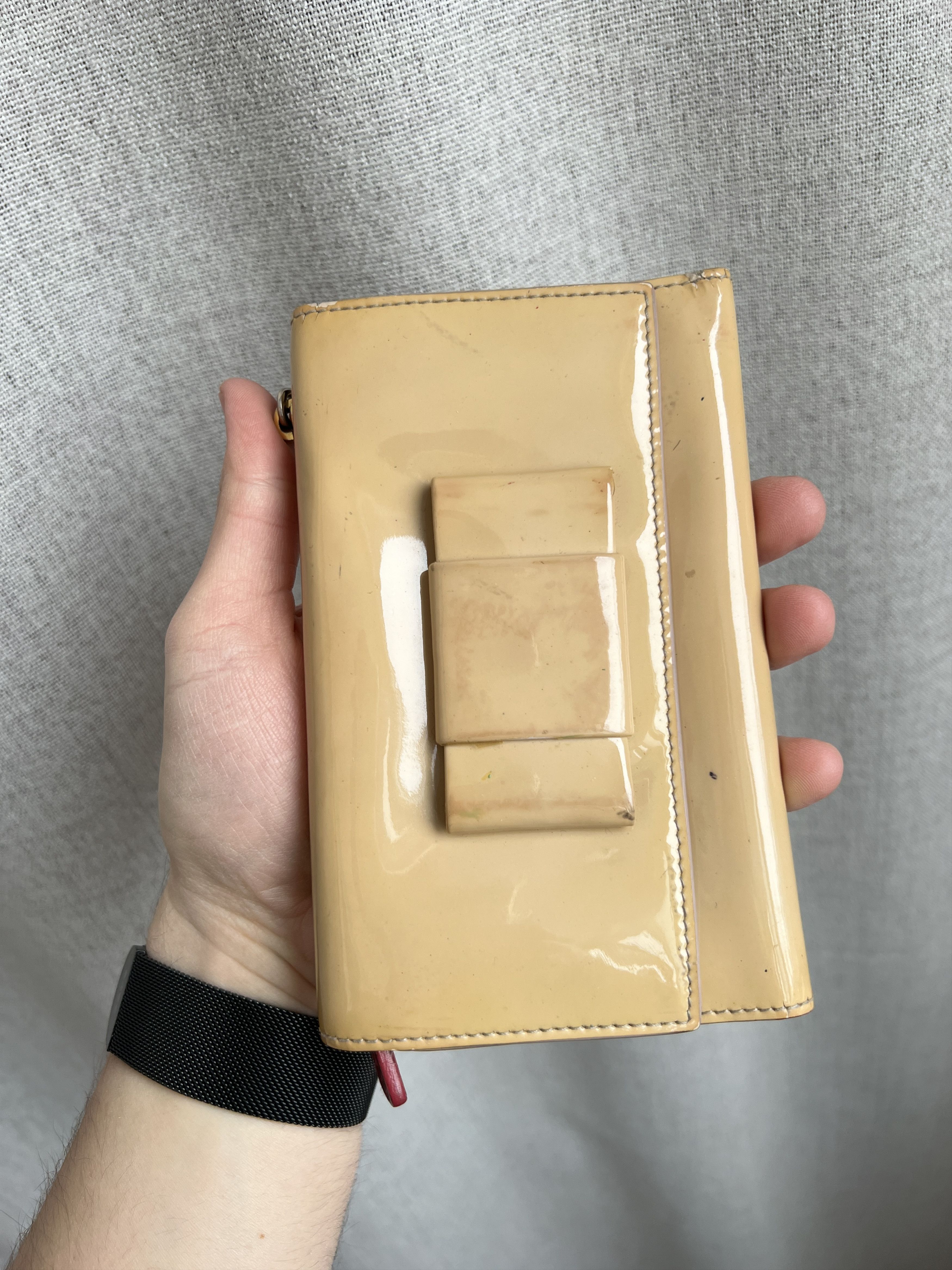 Miu Miu Vintage Miu Miu Patent Leather Wallet Size ONE SIZE - 2 Thumbnail