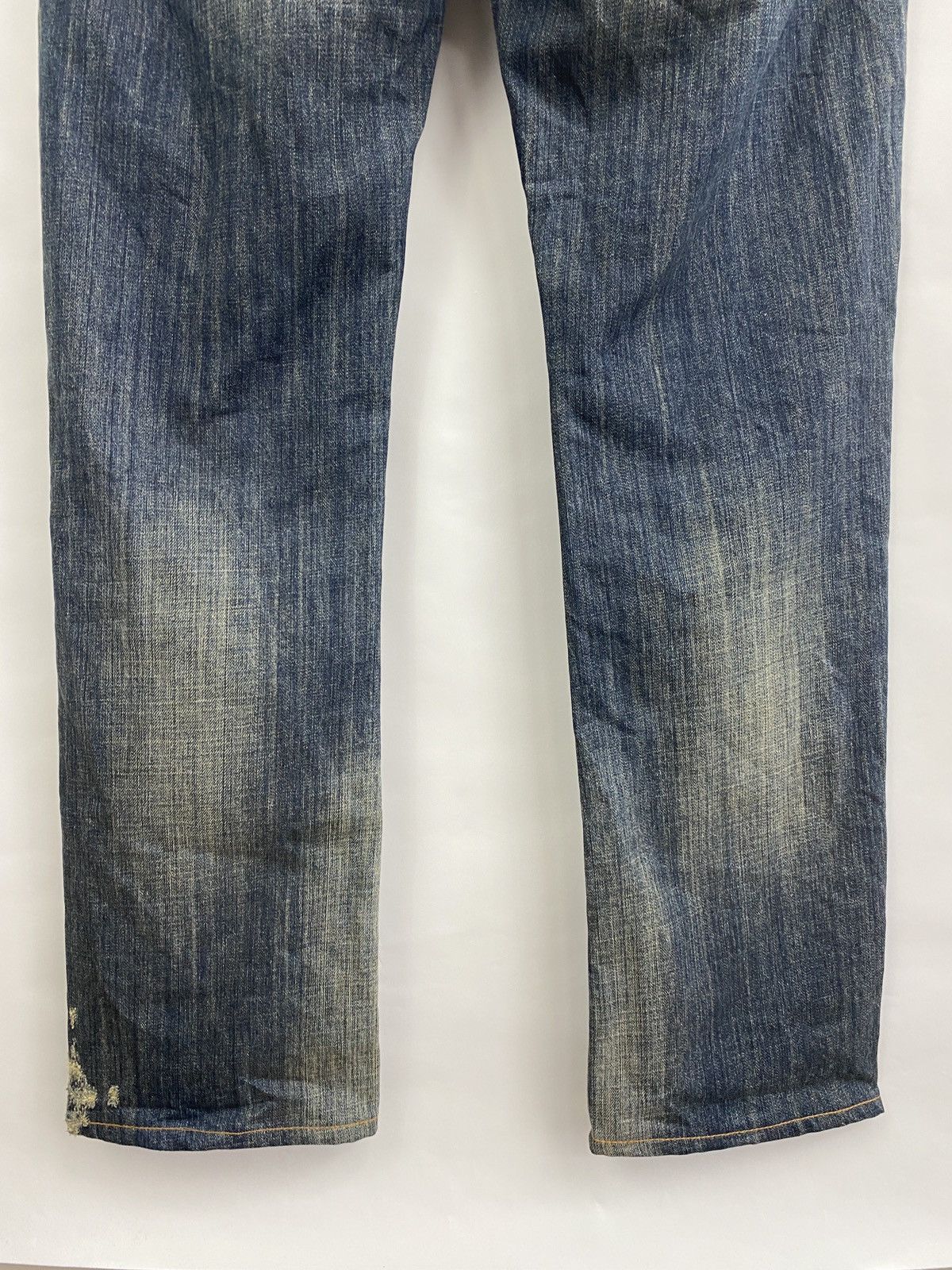 4GSELLER 🇯🇵 Y2K MEK Denim USA Trashed Faded Japan Style Jeans Rare Size US 34 / EU 50 - 5 Thumbnail